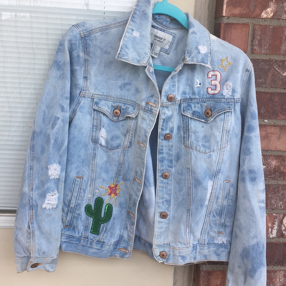 Forever 21 Light Denim Jean Jacket